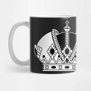 Imperial crown (black and white) Mug